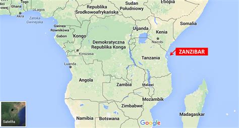zanzibar mapa afryki