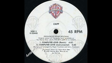 Zapp Computer Love Instrumental