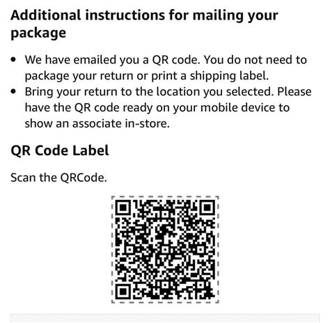 Zappos Return Qr Code
