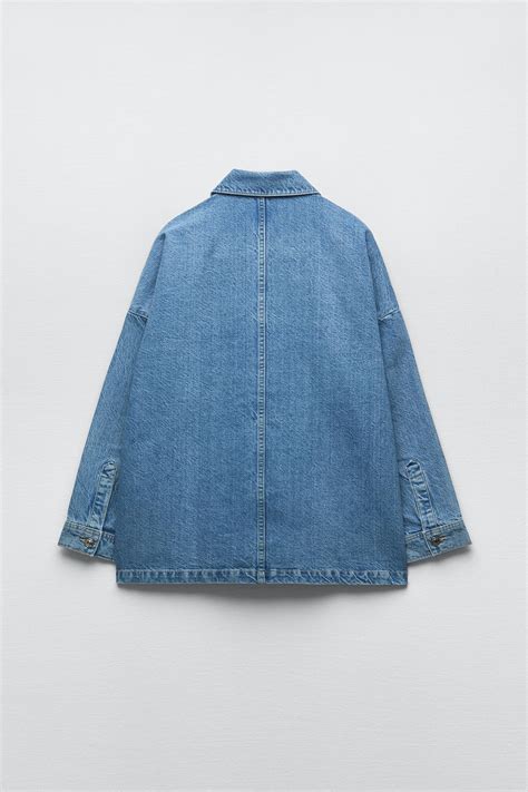 zara denim jacket long