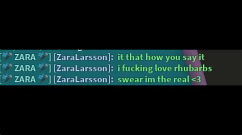 zara larsson swearing roblox