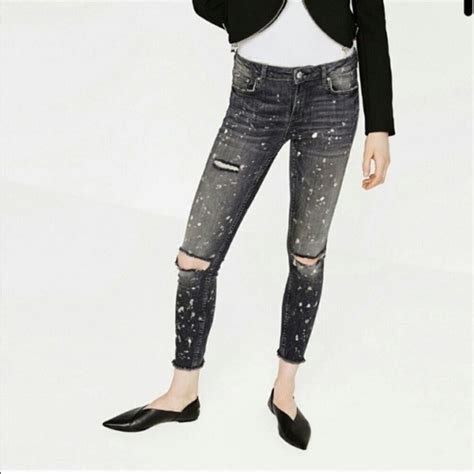 Zara Paint Jeans
