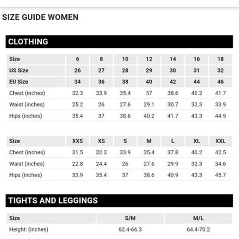 Zara Size Guide Pants