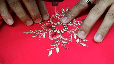 Zari Thread Embroidery Designs