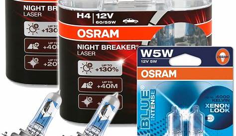 Zarowki H4 Osram Night Breaker Laser OSRAM PAR ŽARULJA 12V60/55W