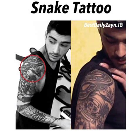 Zayn Malik Tattoos Snake