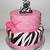 zebra print birthday cake ideas