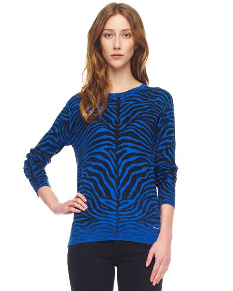 J.O.A. Zebra Print Sweater Saint Bernard