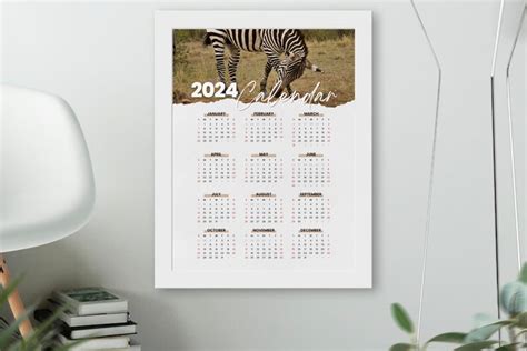 Zebra Calendar 2024
