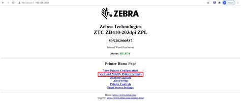 Zebra Command To Print Network Configuration