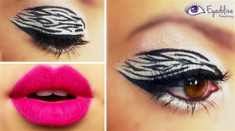 zebra eye makeup tutorial
