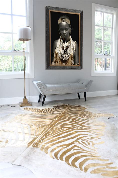 Zebra Metallic Rug