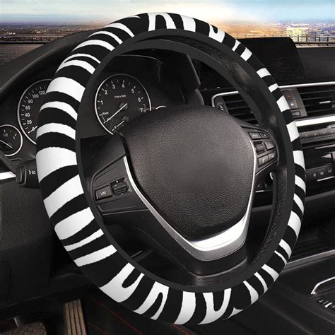 Zebra Print Steering Wheel Cover