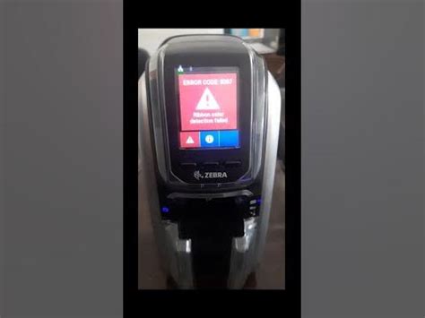 Zebra Printer Ribbon Color Detection Failed