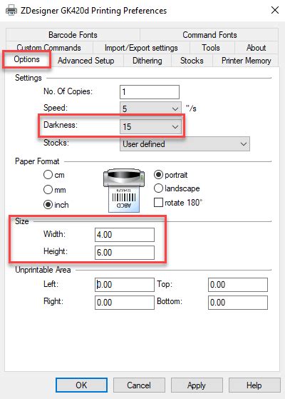 Zebra Printer Settings Keep Reverting