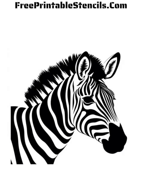 Zebra Stencil Printable