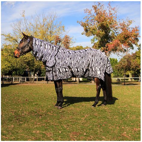 Zebra Striped Fly Sheet For Horses