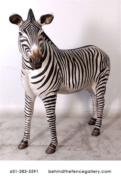 Zebra Striped Statue