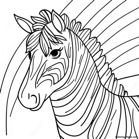 zebra stripes coloring pages printable template