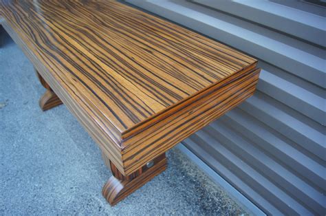 Zebra Wood Console Table