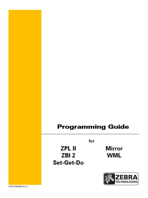 Zebra Zpl Guide