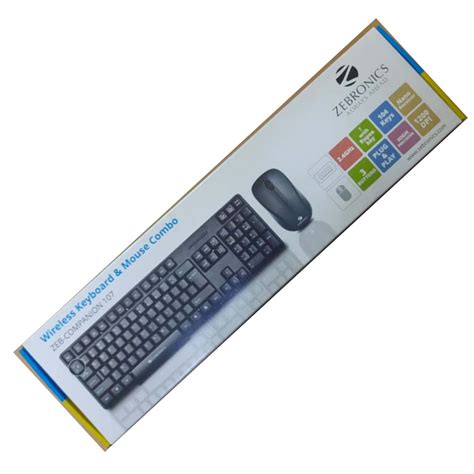 Zebronics 107 Wireless Keyboard & Mouse Combo