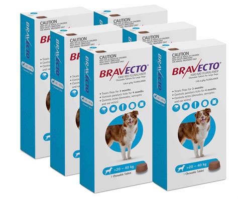 Bravecto Floh und Zeckenkauartikel für Hunde 1020 kg (2244 lbs