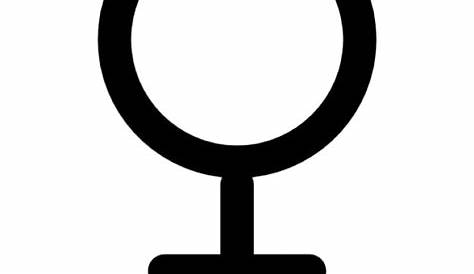 Male and Female Gender Symbol. Simple Black Flat Icon with on White