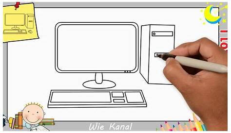 Hand drawn computer | Work Illustrations ~ Creative Market