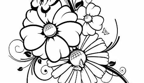 Bleistiftzeichnungen Blumen - kinderbilder.download | kinderbilder.download