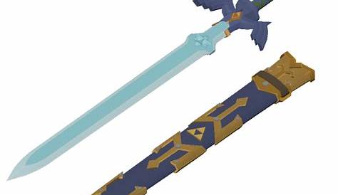 MASTER SWORD from Zelda Breath of the Wild Life Size STL | Etsy