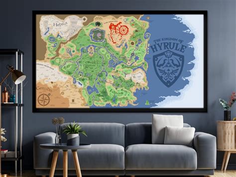 Zelda Map Wall Art