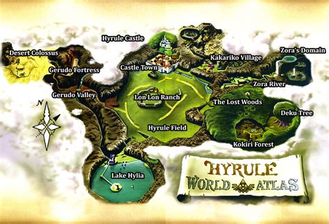 zelda ocarina of time map