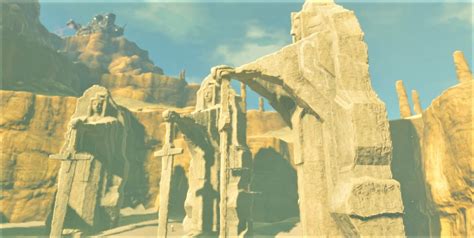 Zelda Statues Desert