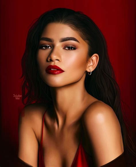 Zendaya Full Body Drawing