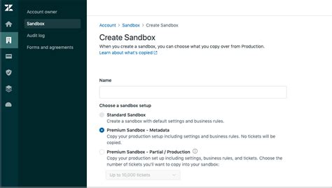 Zendesk Support Sandbox
