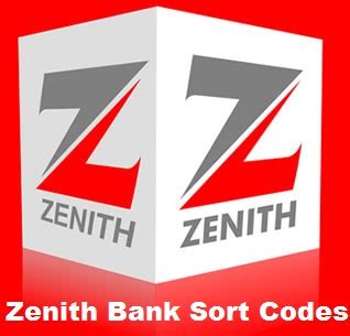 zenith bank swift code and sort code