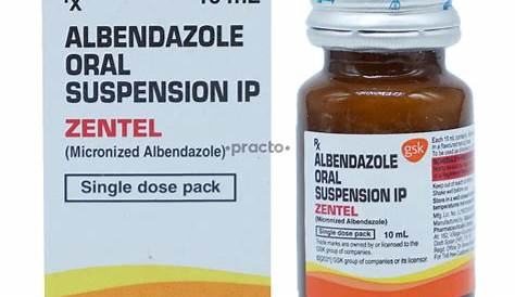 Zentel Albendazole Suspension 10ml Oral 10 Ml Price, Uses, Side Effects