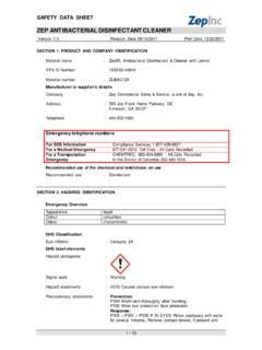 Zep All Purpose Cleaner Sds Sheet