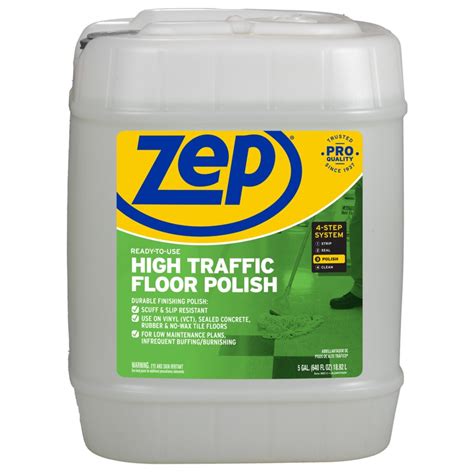 Revamp Your Floors with Zep High Traffic Floor Polish - Ultimate Solution for Enhanced Durability & Gloss!