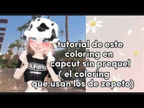 Zepeto Coloring Tut Capcut