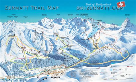 Map Of Zermatt Switzerland