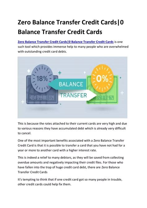 zero balance transfer