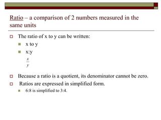 zero denominator comparing ratios