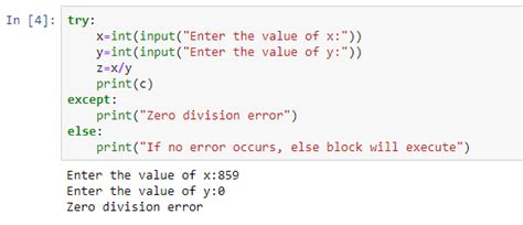 zero division error in python example