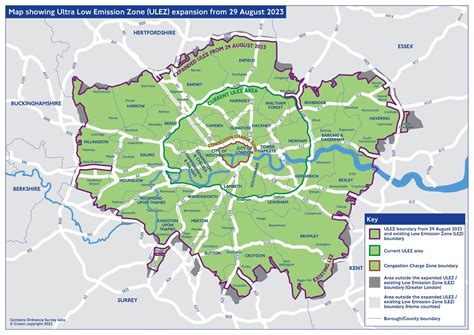 Zero Emission Zone London Map