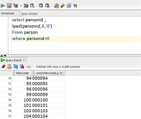 Zero Pad In Sql