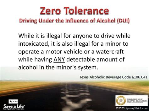 Zero Tolerance Driving