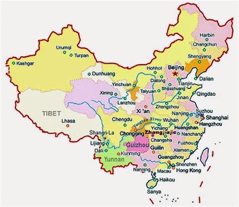 zhangjiajie on map of china