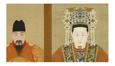 The Imperial Portrait of a Chinese Emperor called Guangxu Stock Photo